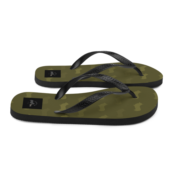 Corgi Pattern Flip-Flops