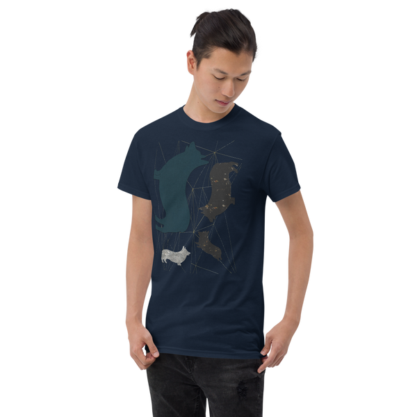 Mens: Modern Corgi Silhouette T-Shirt