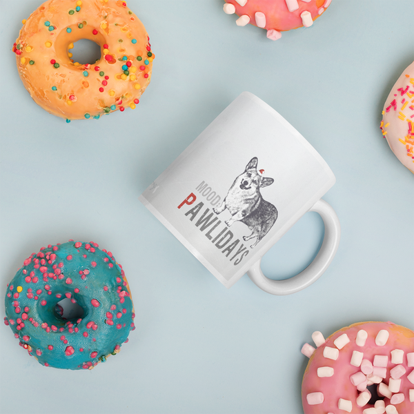Corgi Holiday Mug - Mood: Pawlidays