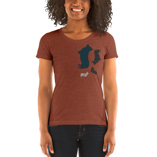 Womens: Modern Corgi Silhouette T-shirt