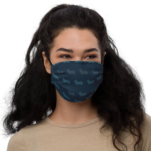 Corgi Pattern Face Mask