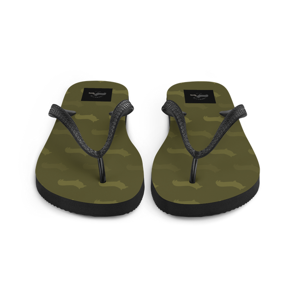 Corgi Pattern Flip-Flops