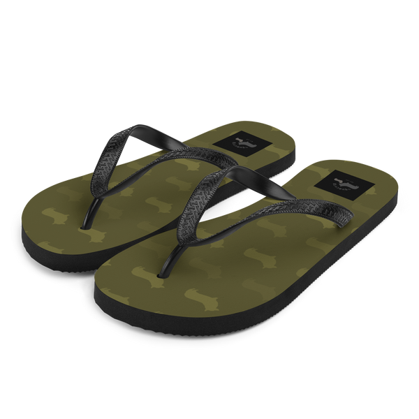 Corgi Pattern Flip-Flops