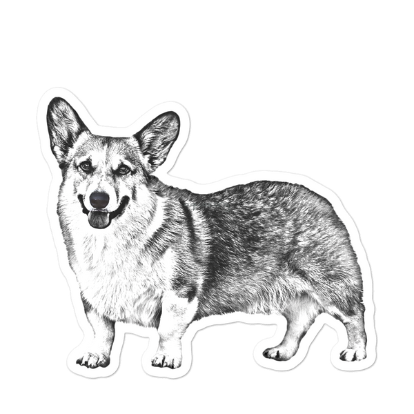 : aquacorg : Corgi Bubble-free stickers