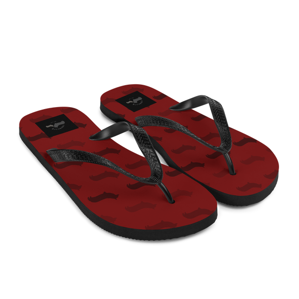 Corgi Pattern Flip-Flops