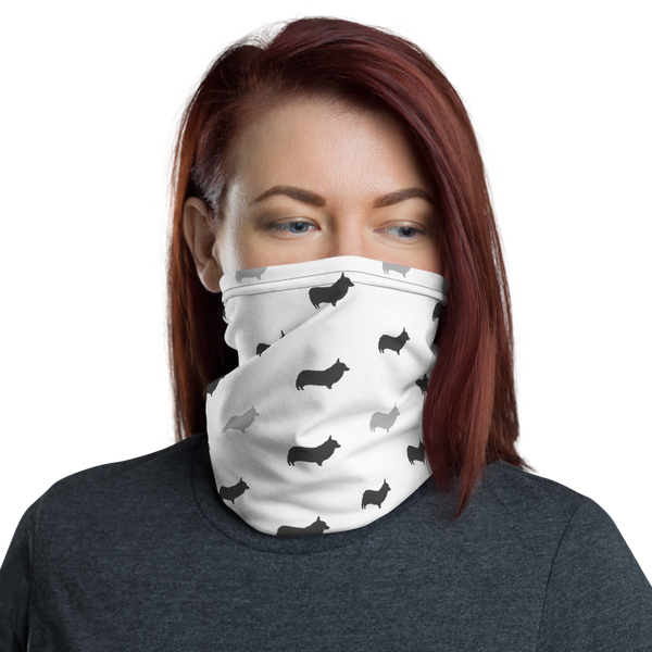 Corgi Silhouette Neck Gaiter