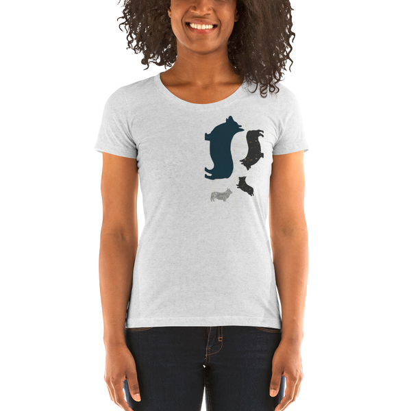 Womens: Modern Corgi Silhouette T-shirt