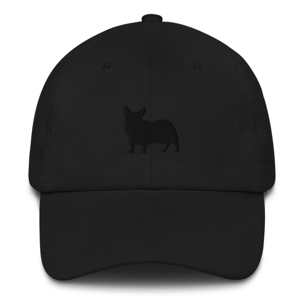 Corgi Silhouette Black Hat