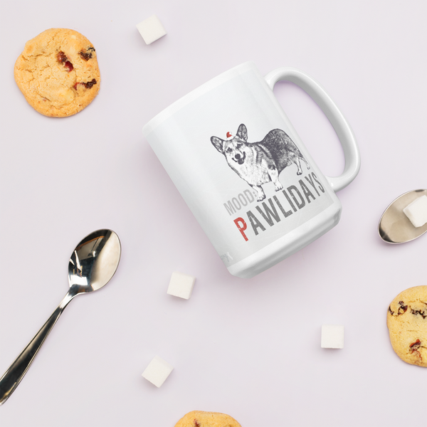 Corgi Holiday Mug - Mood: Pawlidays