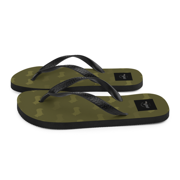 Corgi Pattern Flip-Flops