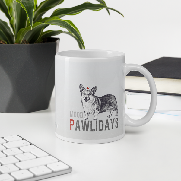 Corgi Holiday Mug - Mood: Pawlidays