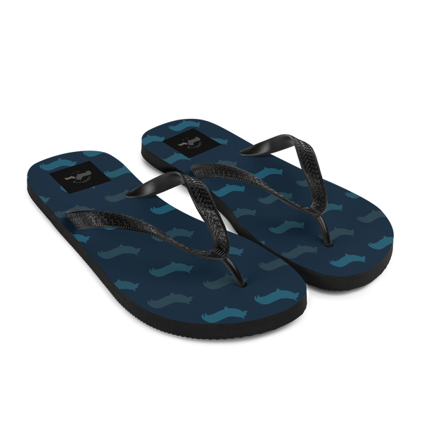 Corgi Pattern Flip-Flops