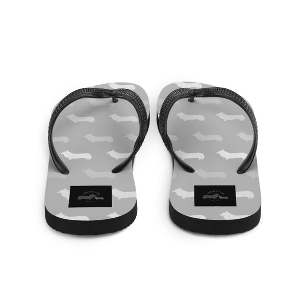 Corgi Pattern Flip-Flops