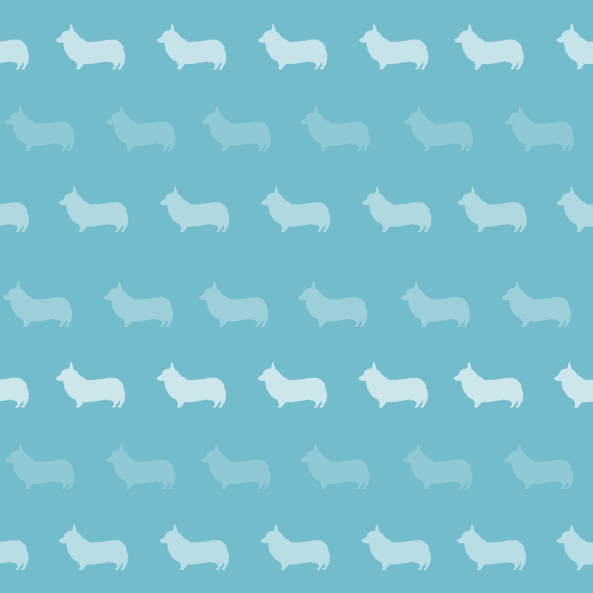 Corgi Patterns – aquacorg