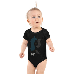 Babies: Modern Corgi Silhouette Bodysuit
