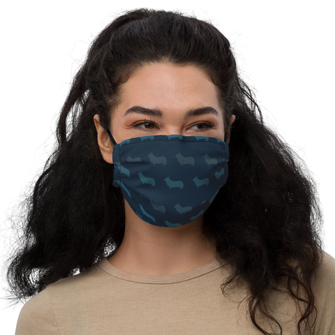 Corgi Pattern Face Mask